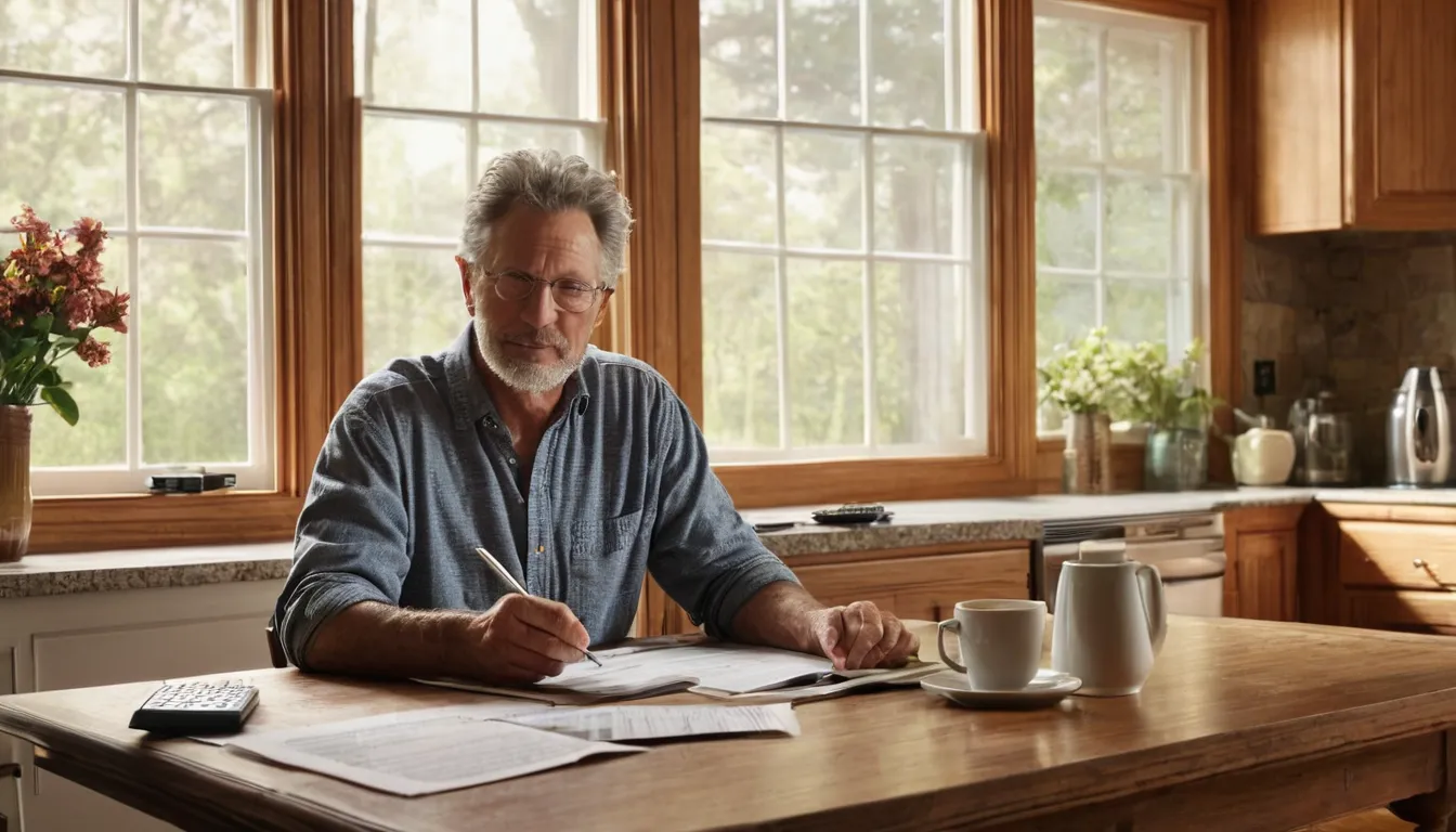 Homeowner reviewing a written septic estimate at a kitchen table in the Taunton area